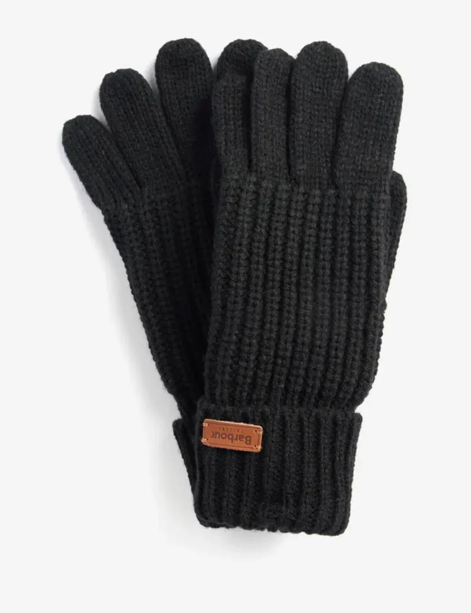 Barbour Womens Saltburn Knitted Gloves | Black