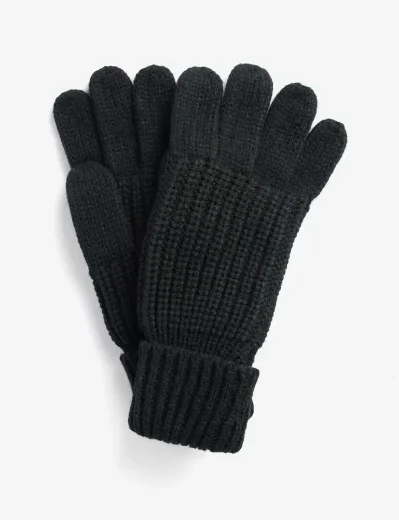 Barbour Womens Saltburn Knitted Gloves | Black