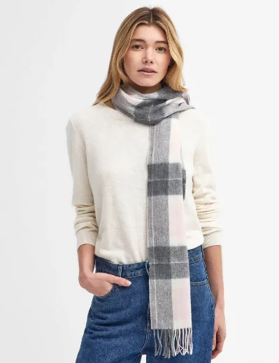 Barbour Women's Tartan Scarf | Pink/Grey 