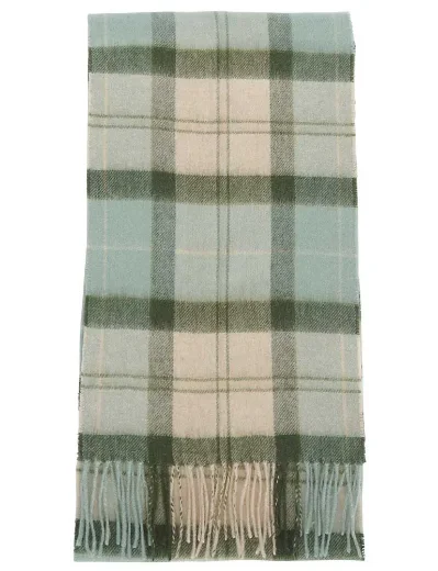 Barbour Women's Tartan Scarf | Soft Mint