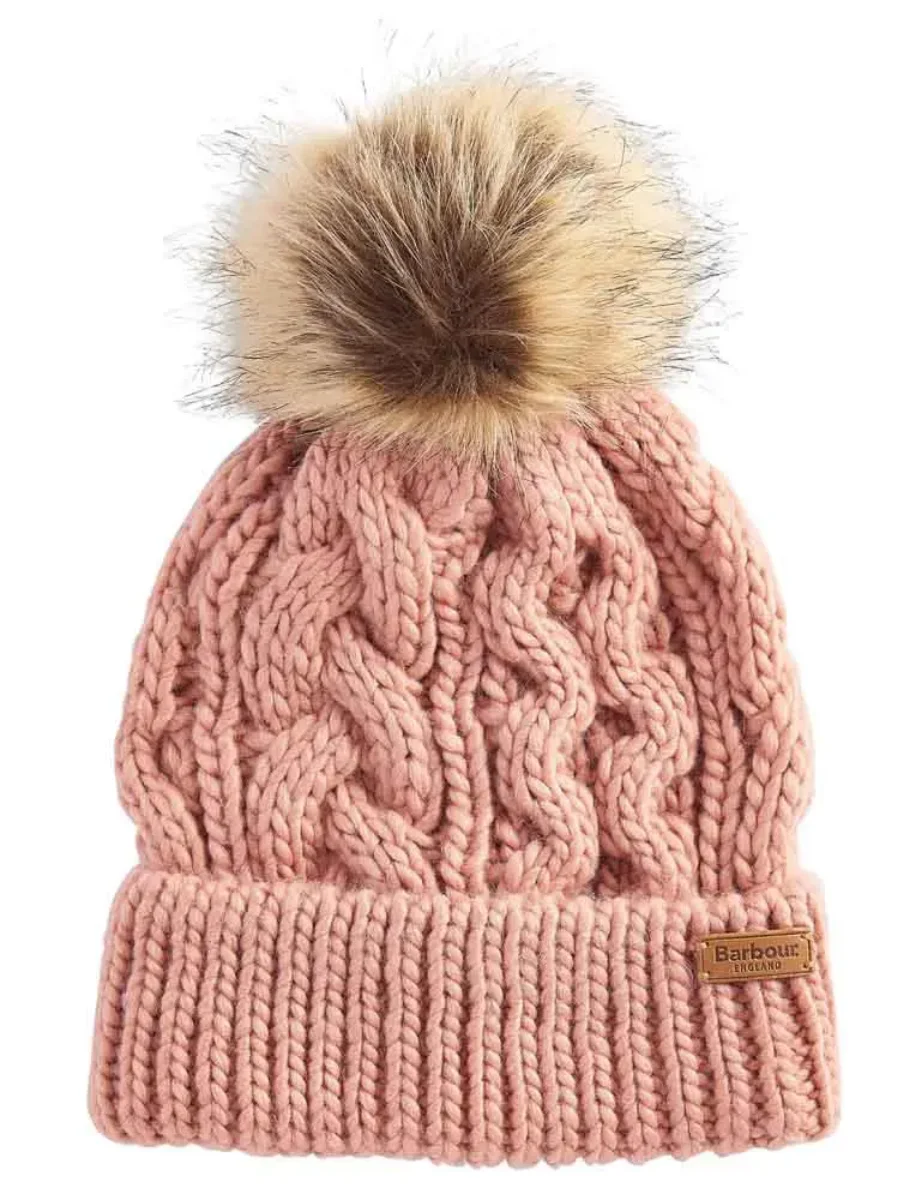 Barbour Women's Penshaw Beanie | Pink Rust