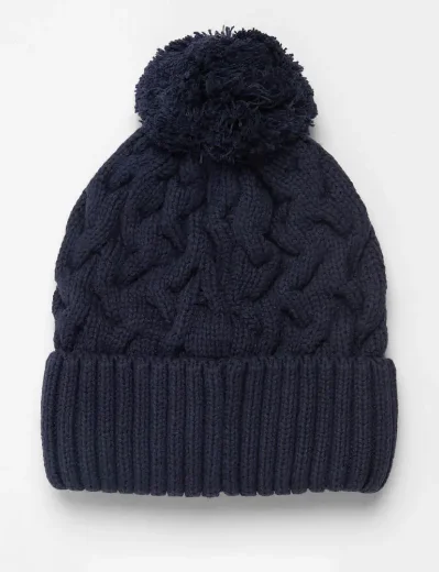 Barbour Gainford Cable Beanie | Navy