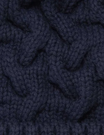 Barbour Gainford Cable Beanie | Navy