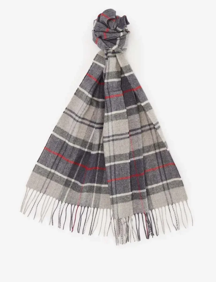 Barbour Yaxley Tartan Scarf | Blue Granite