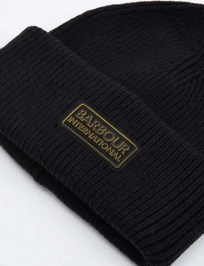 Barbour International Flex Beanie Hat | Black