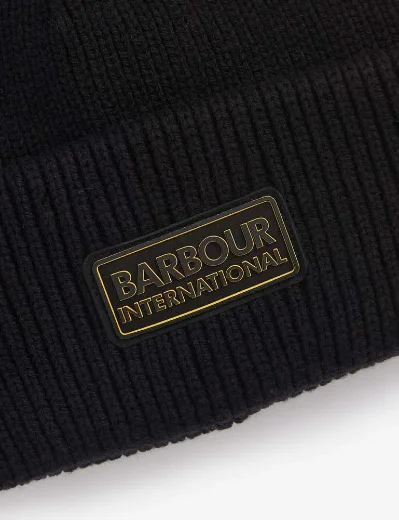 Barbour International Flex Beanie Hat | Black