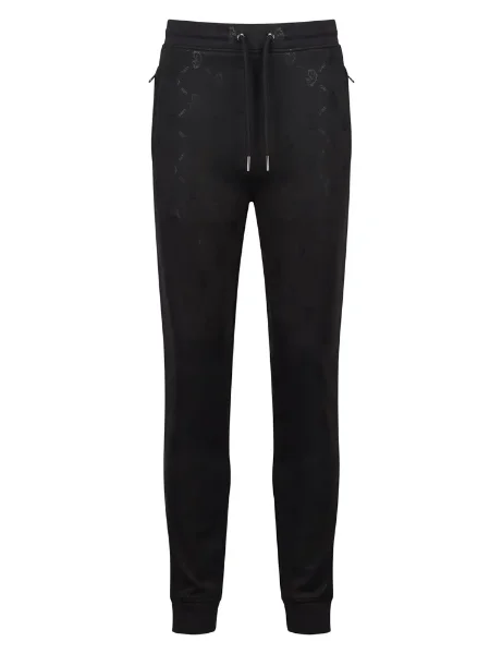 Luke Est1977 Golden Balls Printed Joggers | Black  Luke Est1977 Golden Balls Printed Joggers | Black
