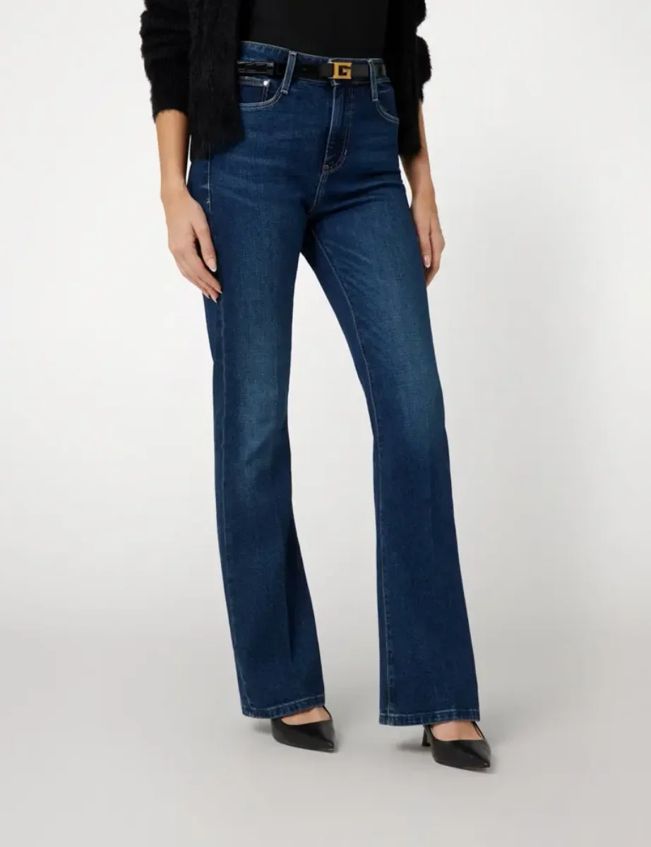 Guess Womens Sexy Flare Denim Jean | Blue