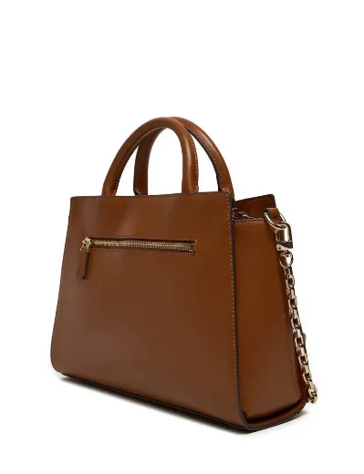 Guess Nolana Faux Leather Multiway Handbag / Cognac