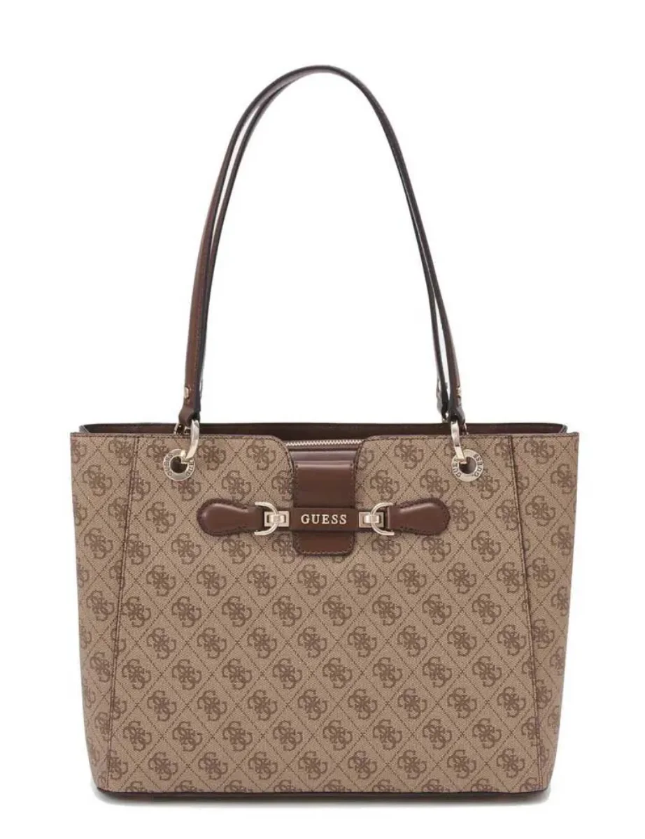 Guess Nolana Noel 4G Logo Tote / Brown