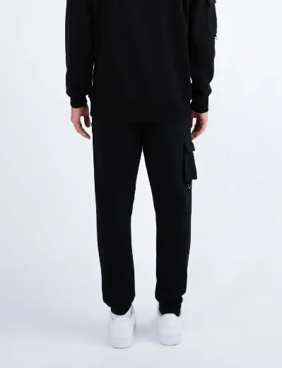 Luke Jakata Tracksuit Bottoms | Black