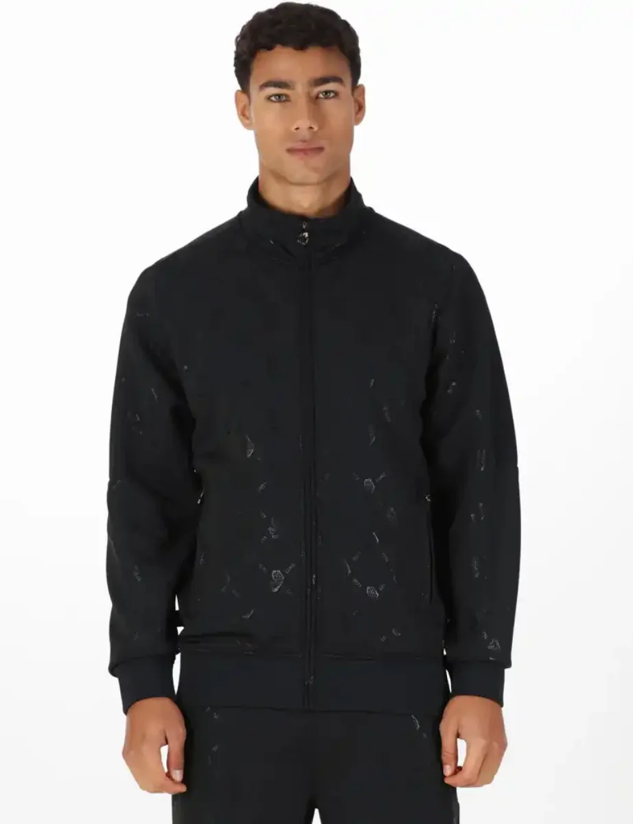 Luke Est1977 Ronaldo Zip Track Top | Black