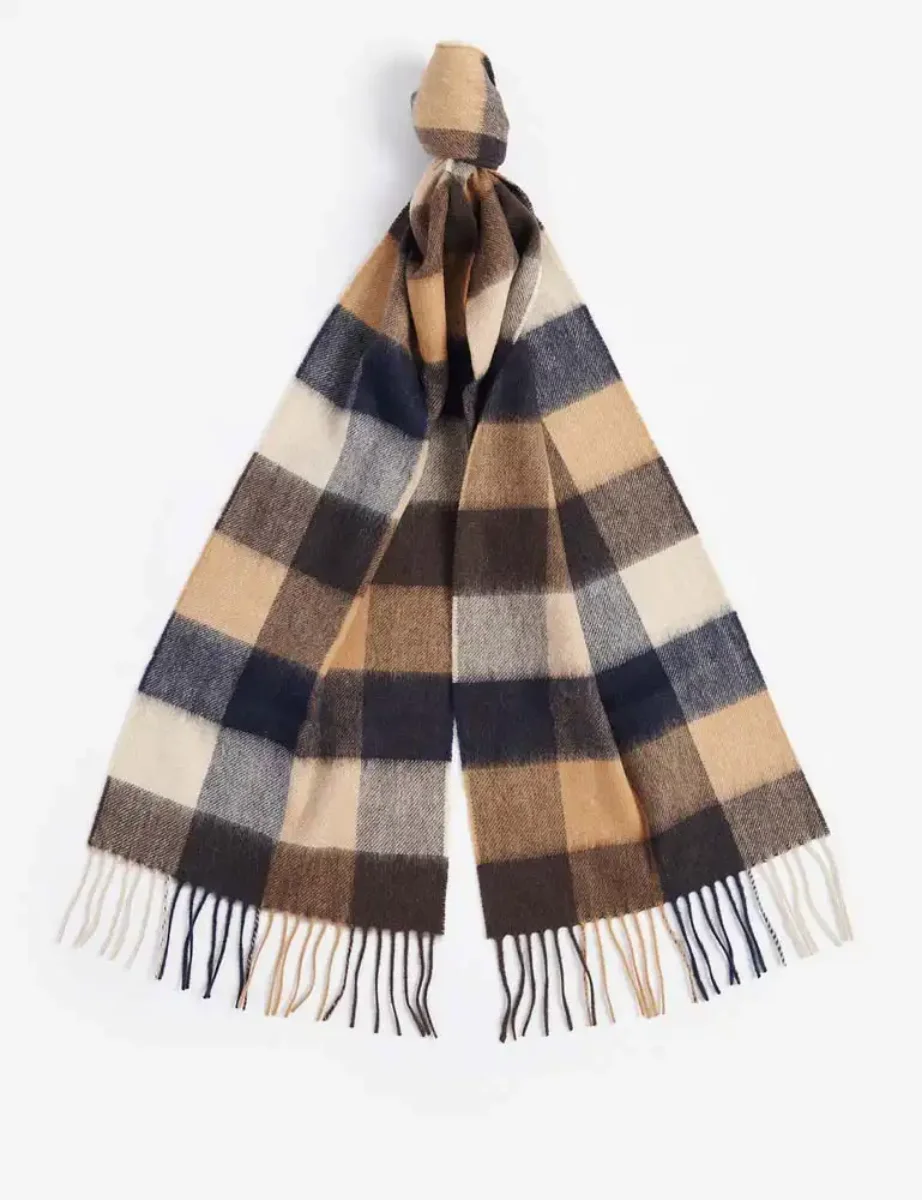 Barbour Lambswool Tattersall Scarf | Autumn Dress