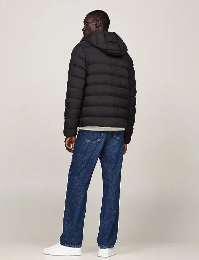 Tommy Hilfiger Mid Weight Hooded Jacket | Black