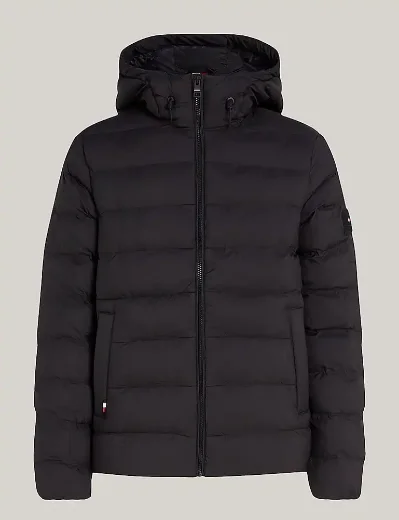 Tommy Hilfiger Mid Weight Hooded Jacket | Black