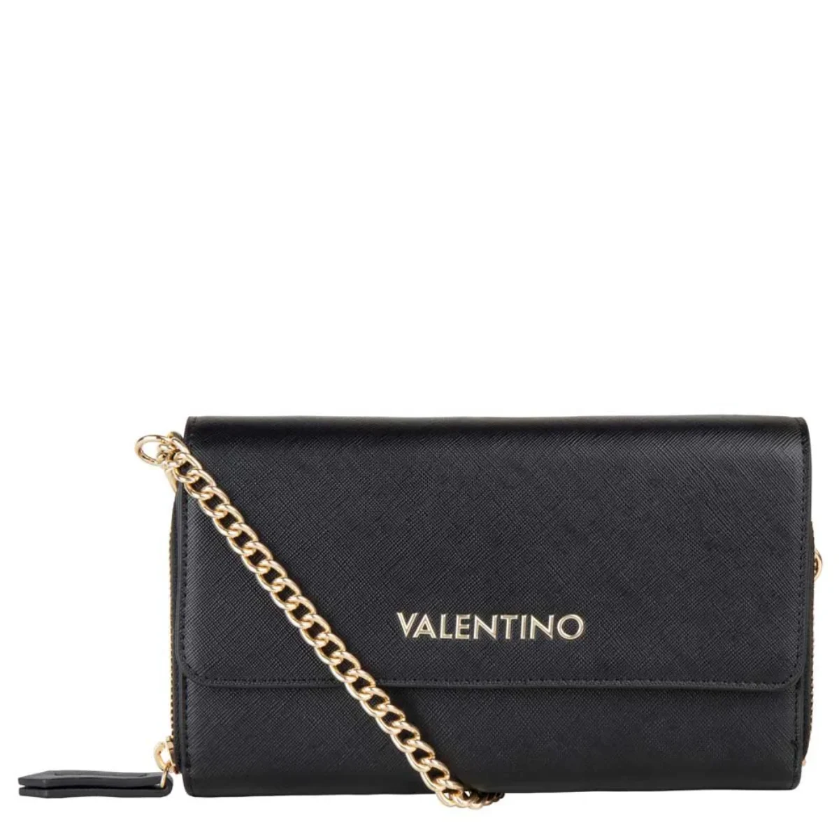 Valentino ZERO RE Chain Strap Large Purse | Black