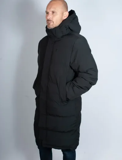 Luke EST 1977 Long Auckland Puffer Coat | Black