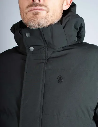 Luke EST 1977 Long Auckland Puffer Coat | Black