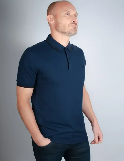 Fred Perry Twin Tipped Polo Shirt | Dark Carbon/Black