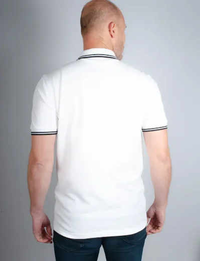 Fred Perry Twin Tipped Polo Shirt | White