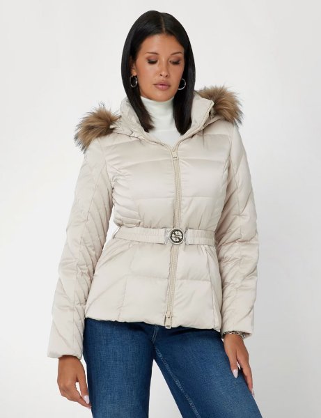 Guess Olga Short Down Jacket | Pearl Guess Olga Short Down Jacket | Pearl