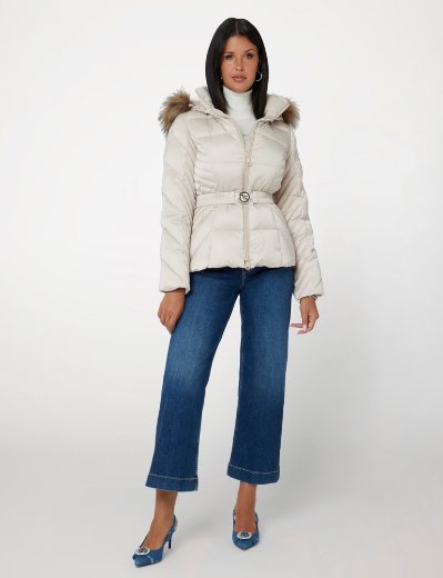 Guess Olga Short Down Jacket | Pearl