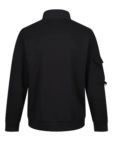 Luke Est 1977 Davao Half Zip Sweatshirt | Black