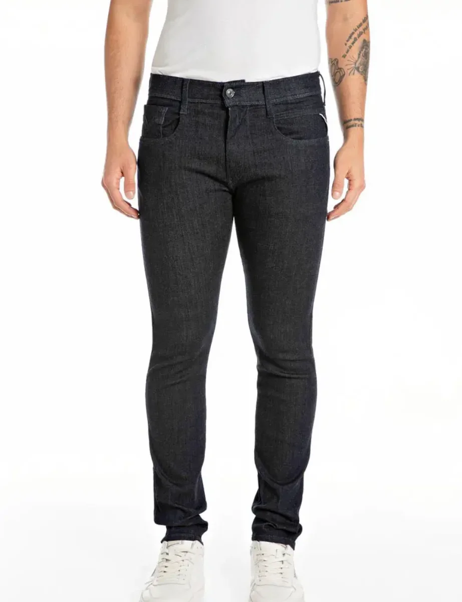 Replay Anbass Hyperflex Slim Fit Jeans | Rinsed