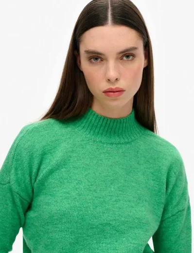 Superdry Essential Mock Neck Jumper | Green