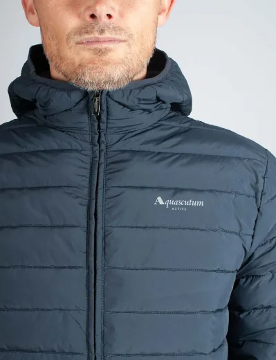 Aquascutum Active RLG Hooded Padded Jacket | Navy