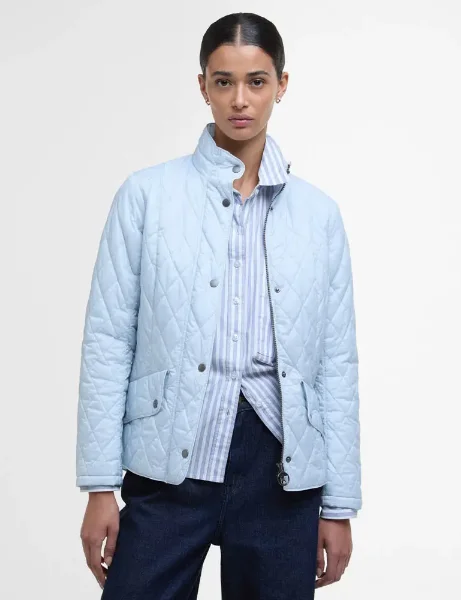 Barbour Womens Flyweight Cavalry Quilted Jacket | Breeze Blue Barbour Womens Flyweight Cavalry Quilted Jacket | Breeze Blue