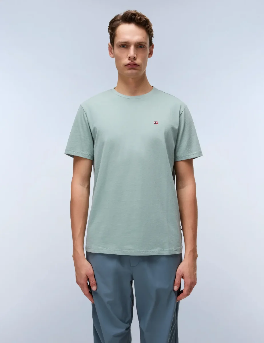 Napapijri Salis Crew Neck T-Shirt | Green Mil