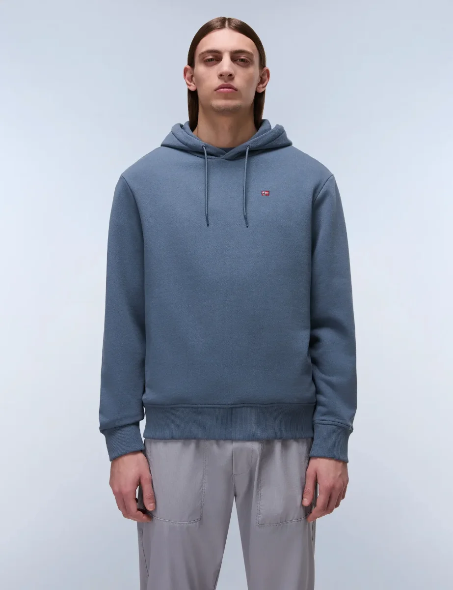 Napapijri Balis Hooded Sweat | Stormy Weather Grey