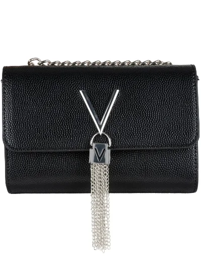 Valentino DIVINA Crossbody Bag | Black/Silver