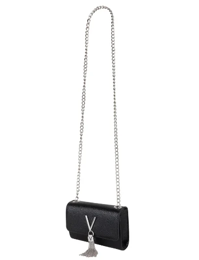 Valentino DIVINA Crossbody Bag | Black/Silver