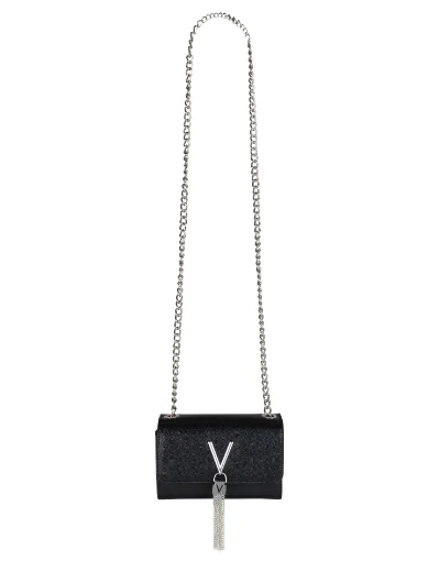 Valentino DIVINA Crossbody Bag | Black/Silver