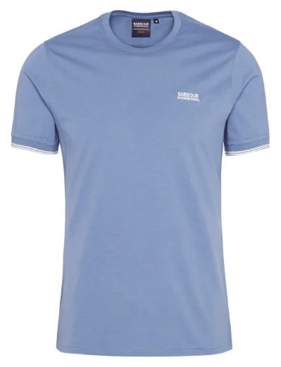 Barbour International Philip Tipped Cuff T-Shirt | Washed Blue