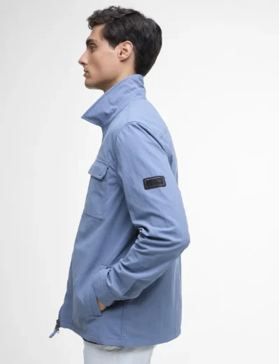 Barbour International Maze Peached Overshirt | Washed Blue