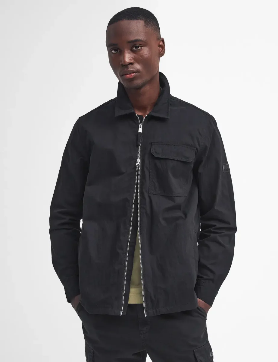 Barbour International Maze Peached Overshirt | Black