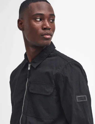 Barbour International Maze Peached Overshirt | Black