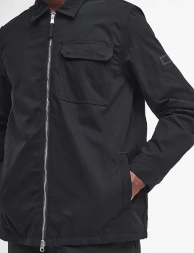 Barbour International Maze Peached Overshirt | Black