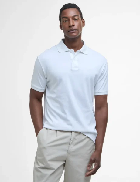 Barbour Hylton Interlock Polo | White Barbour Hylton Interlock Polo | White