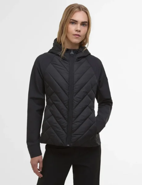 Women's Barbour International Dakota Quilted Sweat | Black Women's Barbour International Dakota Quilted Sweat | Black