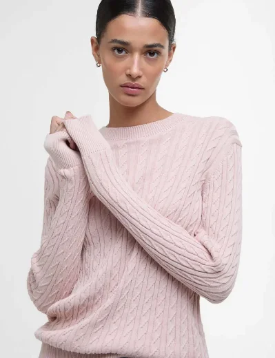 Barbour Women's Hartland Knitted Jumper | Primrose Pink