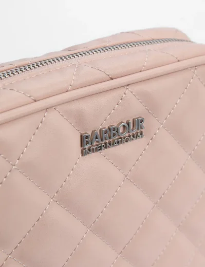 Barbour International Women's Sloane Quilted Crossbody bag | Pale Mauve