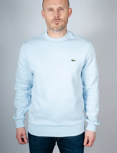 Lacoste Fleece Crew Neck Sweatshirt | Light Blue