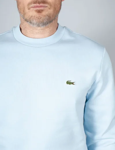 Lacoste Fleece Crew Neck Sweatshirt | Light Blue