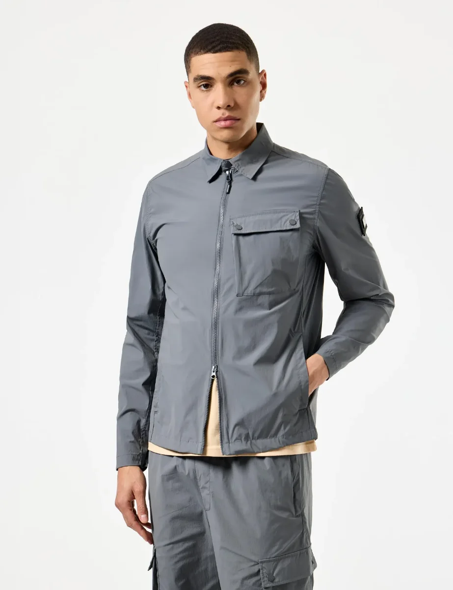 Weekend Offender Southbank Overshirt | Zinc