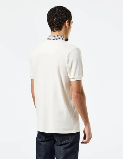 Weekend Offender Lachine Jacquard Rib Polo | Ghost/Mid House Check