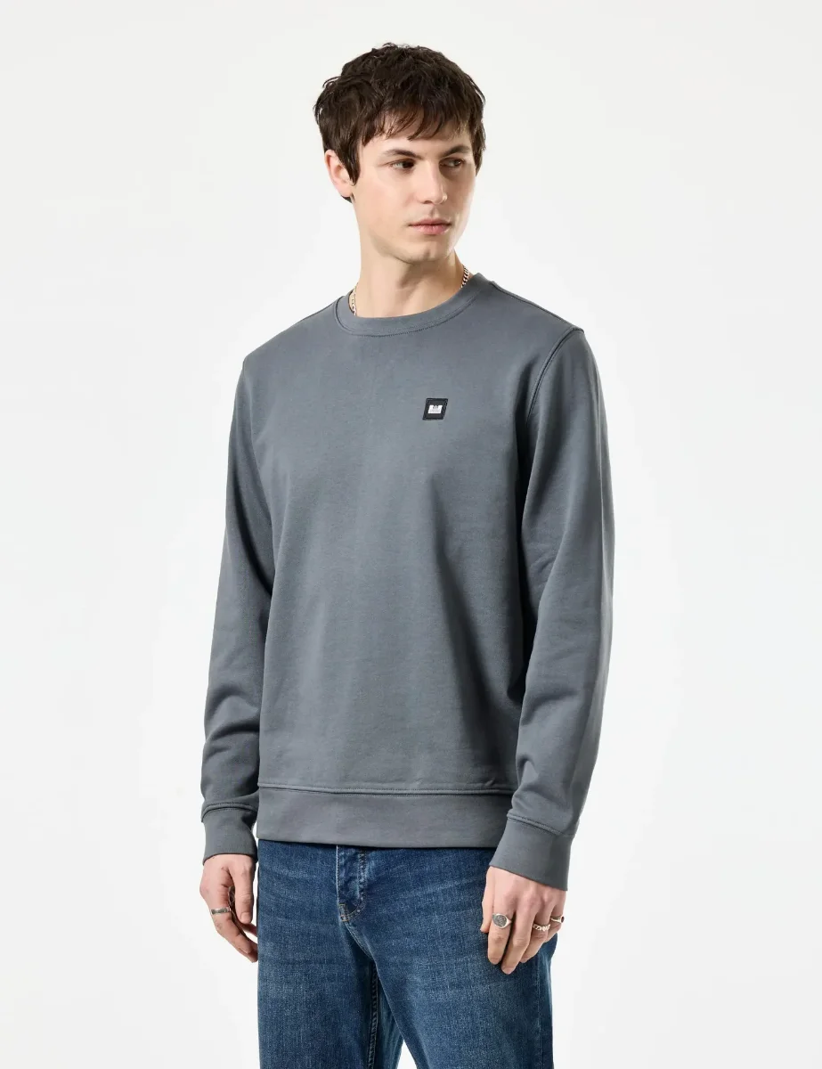 Weekend Offender Ferrer Badge Sweatshirt | Zinc